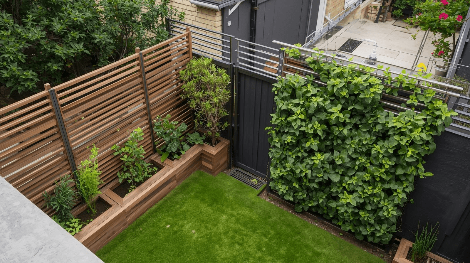 Creative Garden Fencing Ideas for Small Urban Spaces in London.
