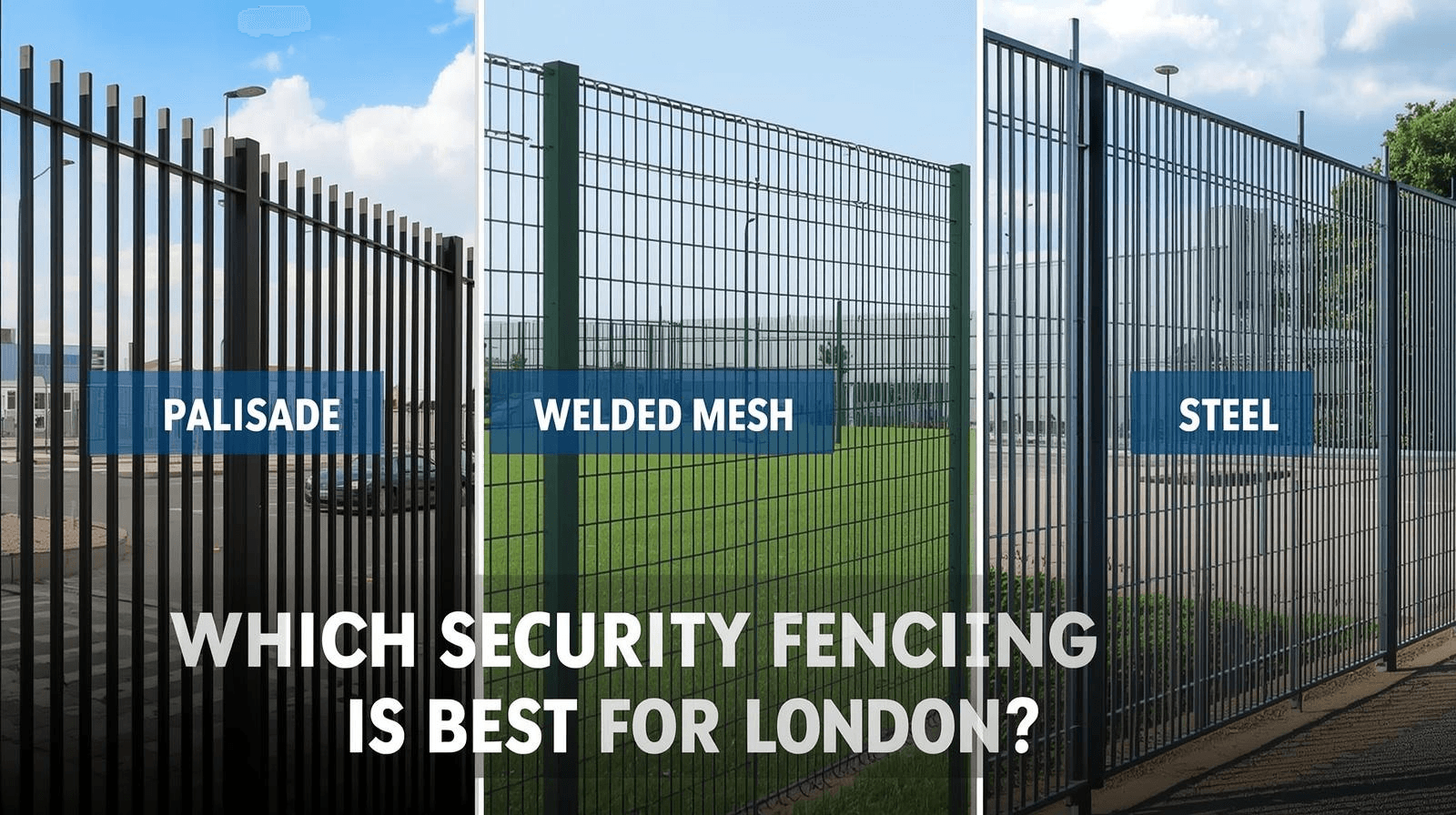 Palisade vs. Welded Mesh vs. Steel – Which Security Fencing Is Best for London?