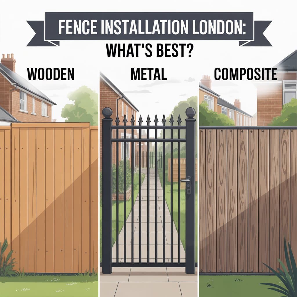 Fence Installation London: Wooden, Metal, or Composite – What’s Best?