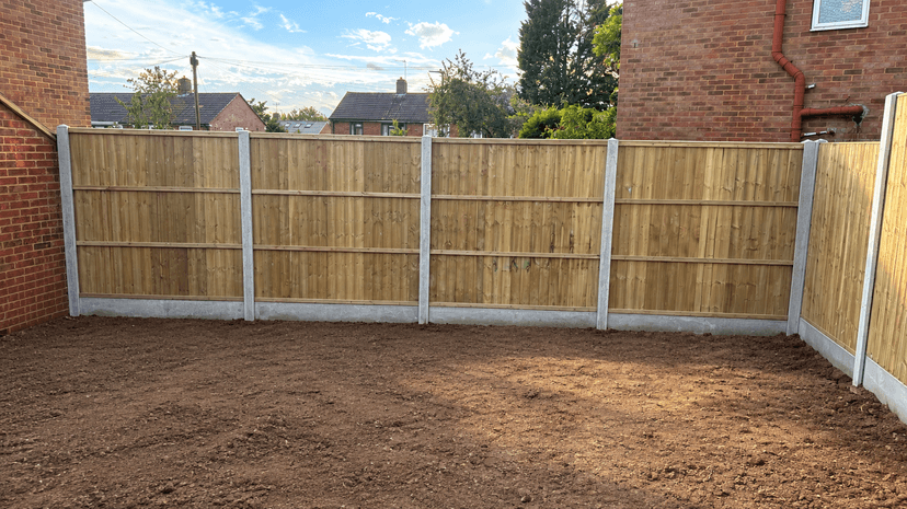 Corner Fence Installation